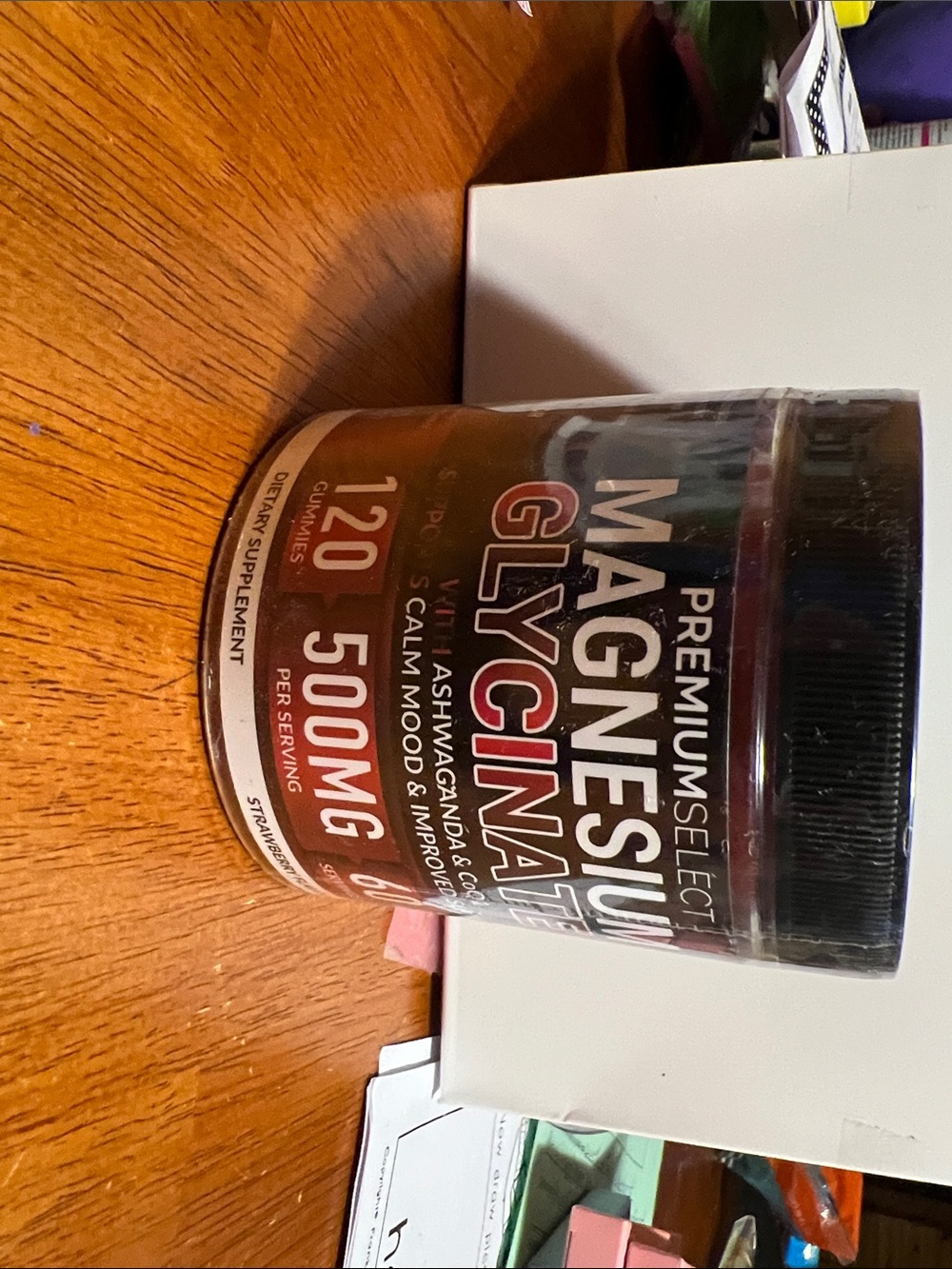 Magnesium Glycinate - 500mg, strawberry flavored